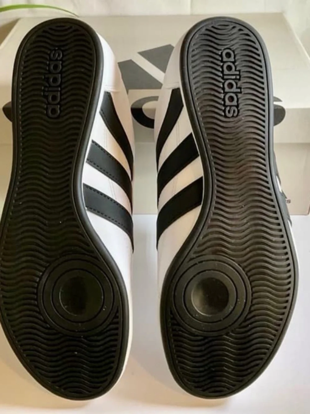 ADIDAS WOMEN'S TEKWEN SLIP-ON SNEAKERS~SIZE 7~BLACK AND WHITE~NEW!